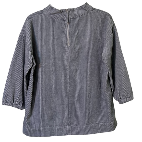 POETRY Hemp-Organic Cotton-Yak Yak funnel neck corduroy top. Size 8 GUC - Picture 5 of 10